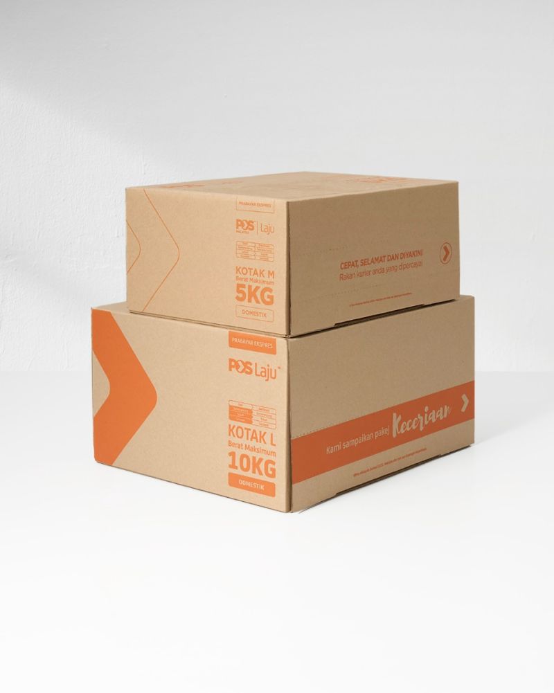 Pos Laju Prepaid Box Orange