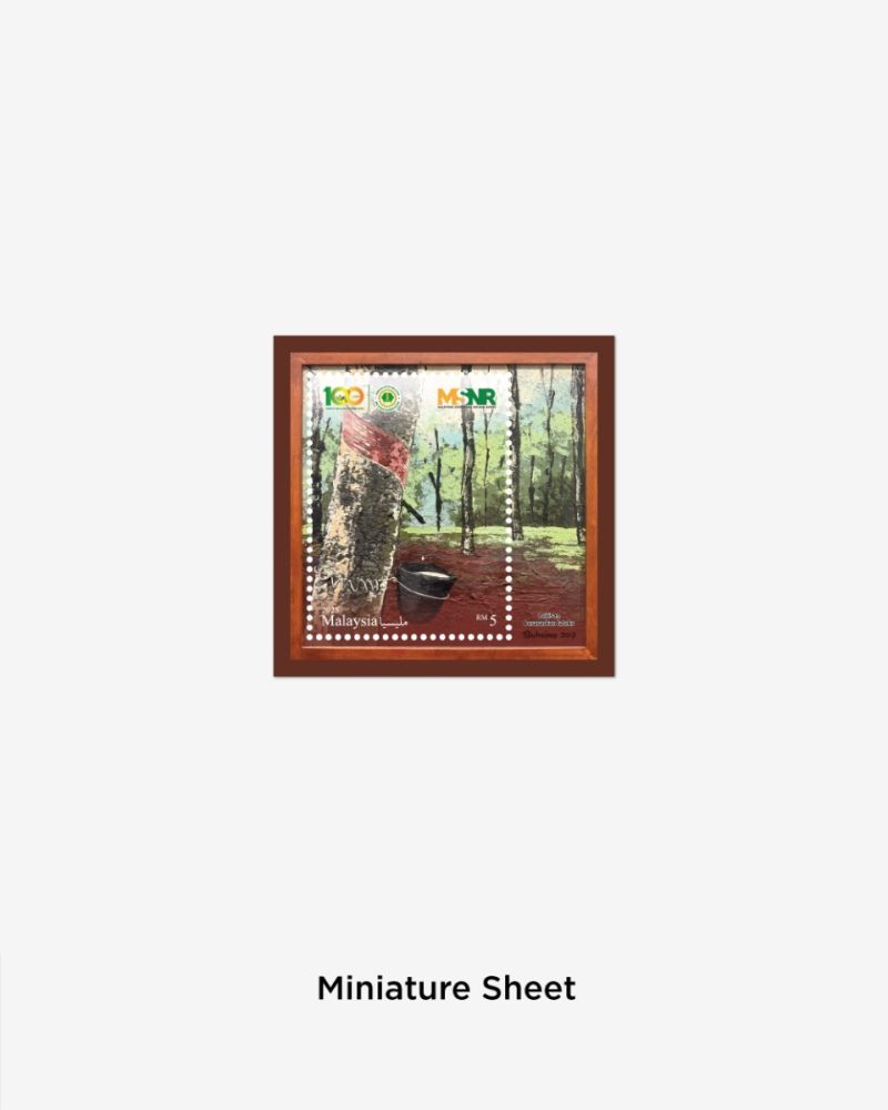 100 TAHUN PENYELIDIKAN GETAH MINIATURE SHEET