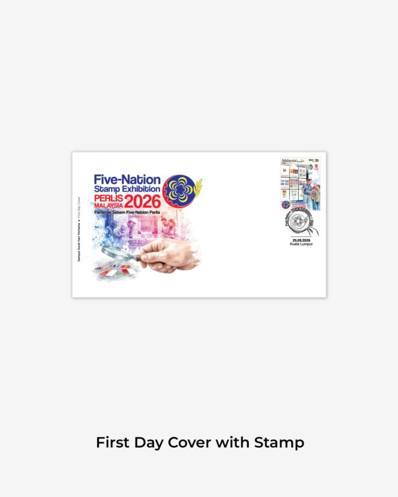 PAMERAN SETEM FIVE-NATION PERLIS FIRST DAY COVER WITH STAMP