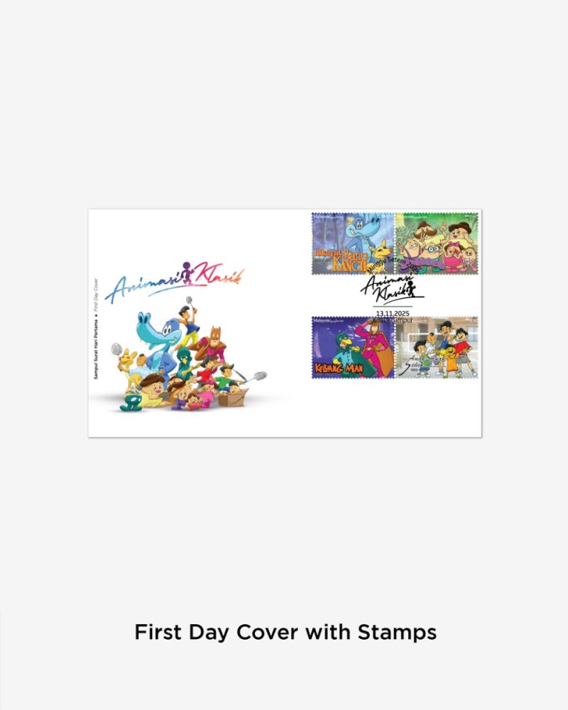 Animasi Klasik First Day Cover with Stamps