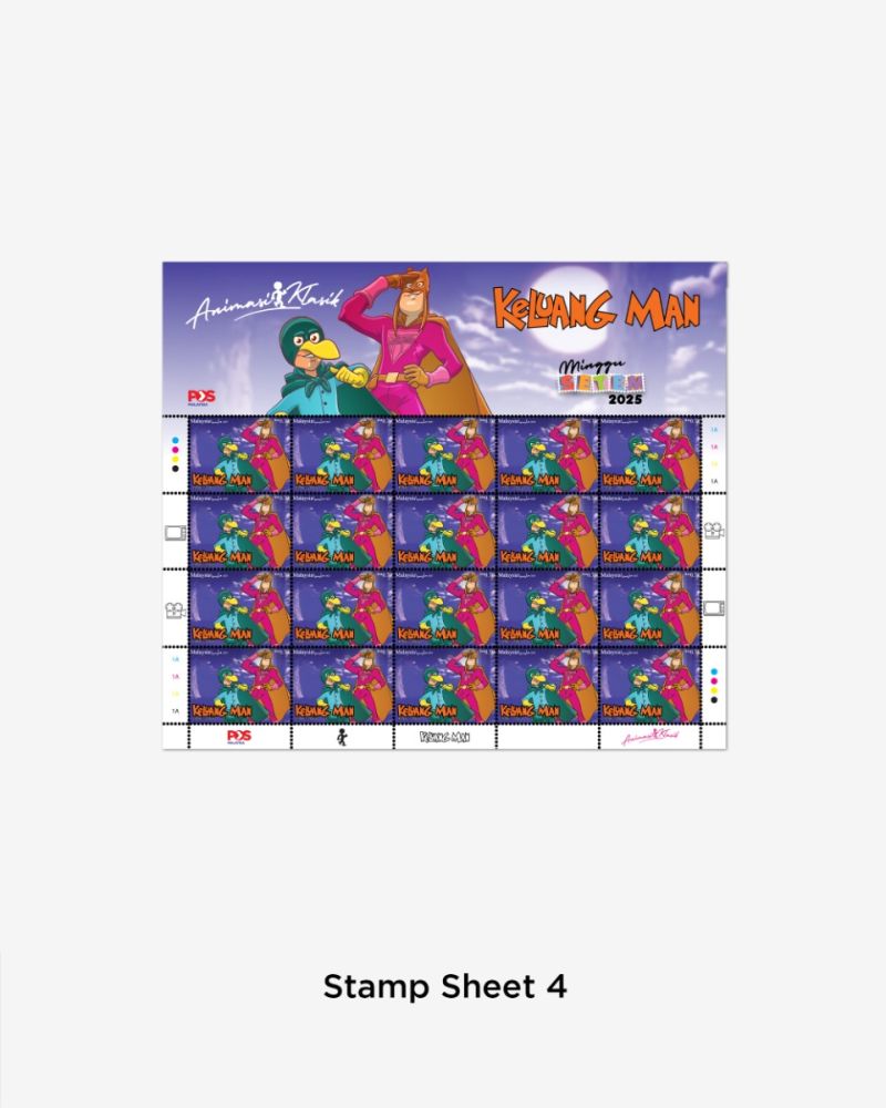 Animasi Klasik Stamp Sheet RM0.70