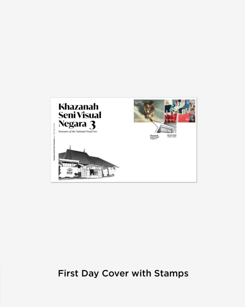 KHAZANAH SENI VISUAL NEGARA SIRI 3 FIRST DAY COVER WITH STAMPS