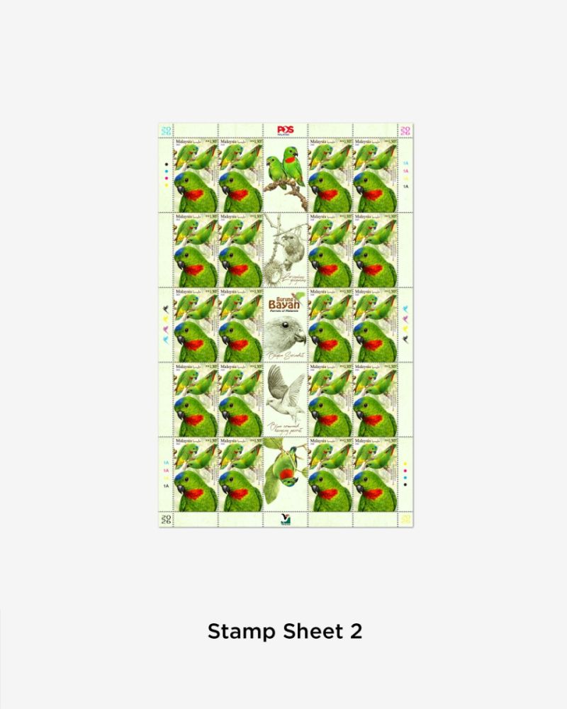 BURUNG BAYAN STAMP SHEET RM1.30