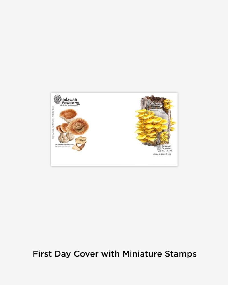 CENDAWAN PERUBATAN FIRST DAY COVER WITH MINIATURE