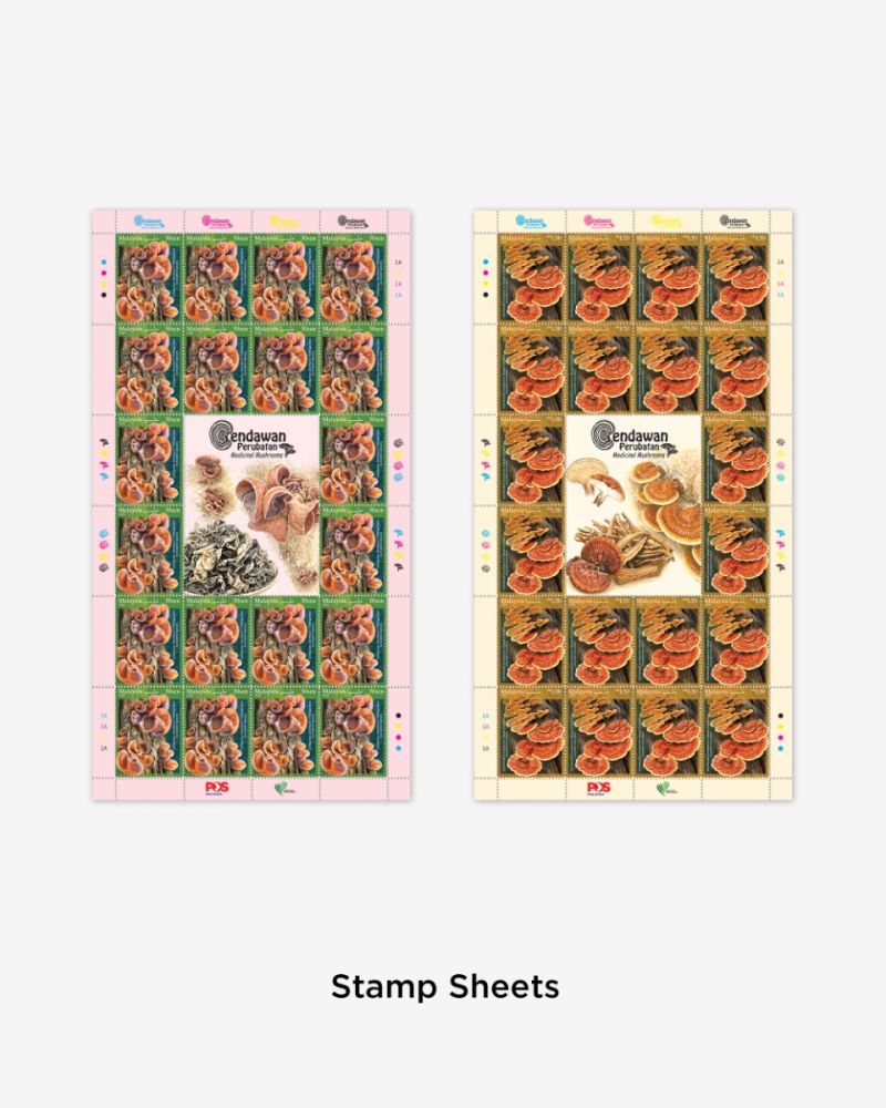CENDAWAN PERUBATAN COMPLETE STAMP SHEET
