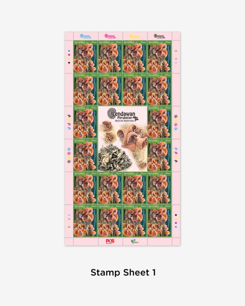 CENDAWAN PERUBATAN STAMP SHEET RM0.30