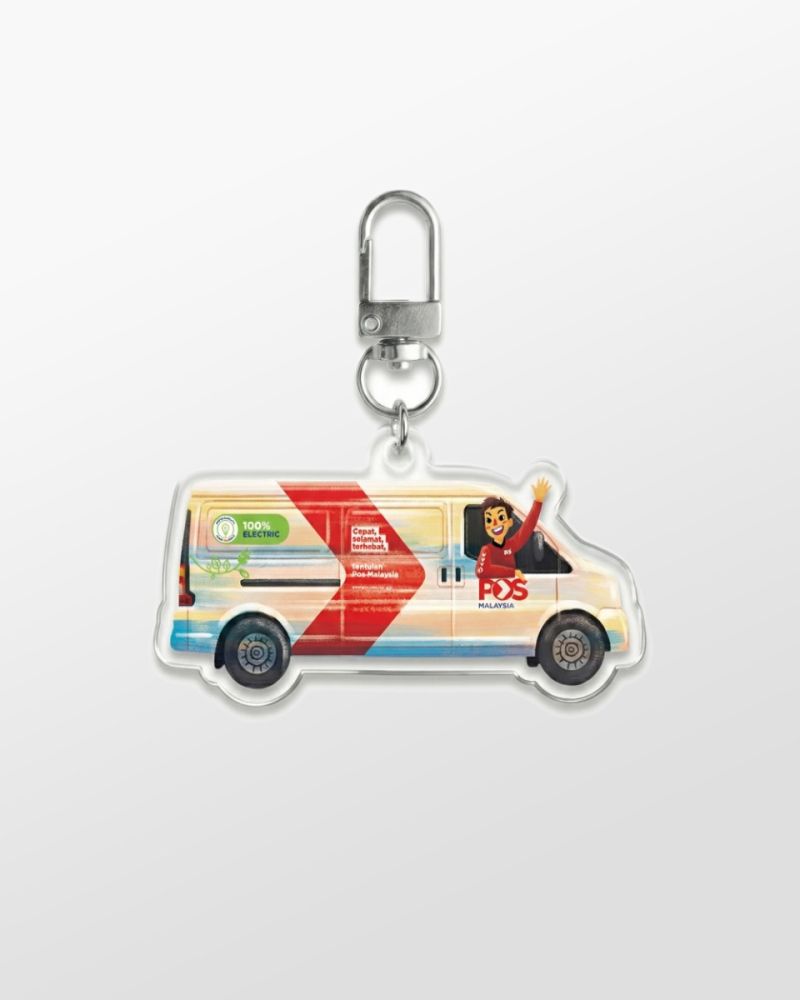 Aidilfitri 2026 Pos Malaysia EV Van Charm 
