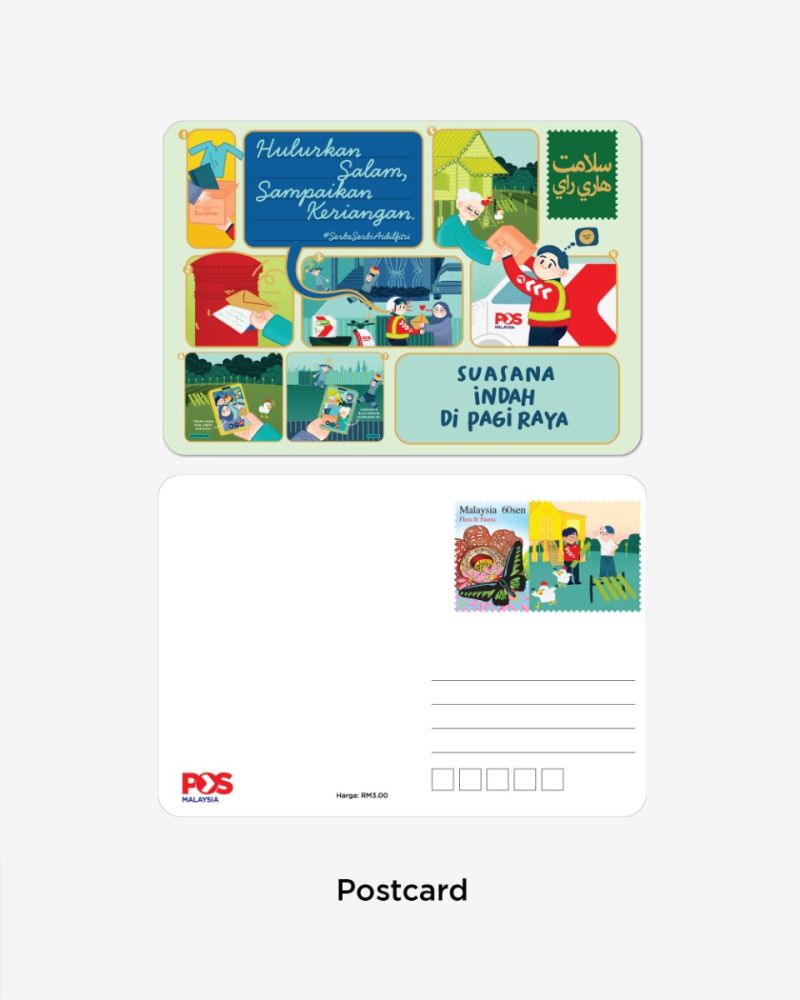 Serba-serbi Aidilfitri 2025 Postcards