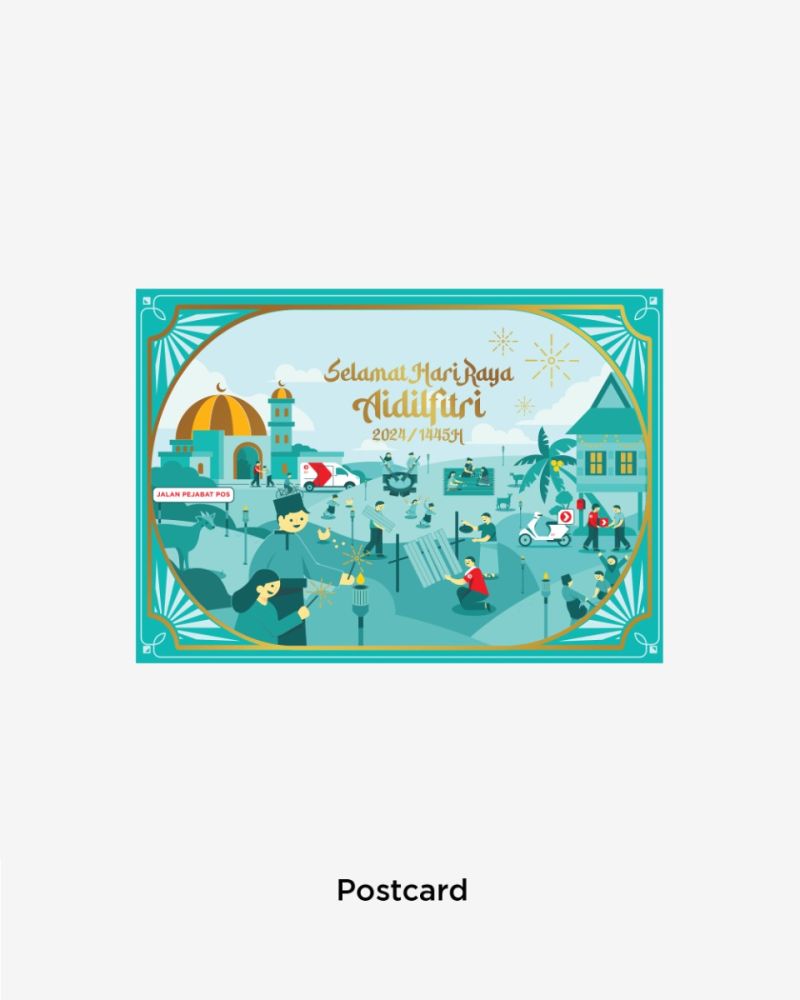HARI RAYA AIDILFITRI 2024 POSTCARDS