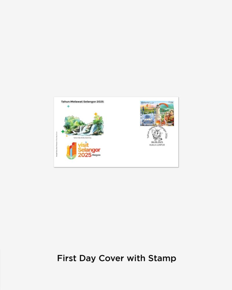 Tahun Melawat Selangor 2025 First day Cover with Stamp