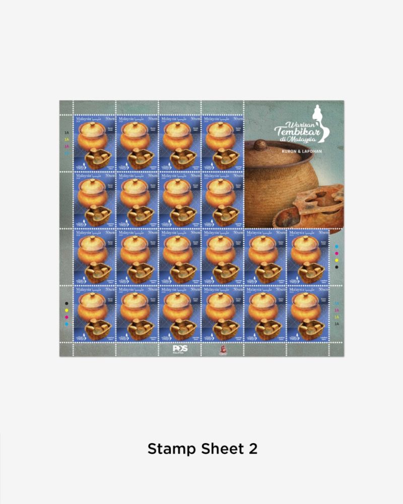 WARISAN TEMBIKAR DI MALAYSIA STAMP SHEET RM0.50