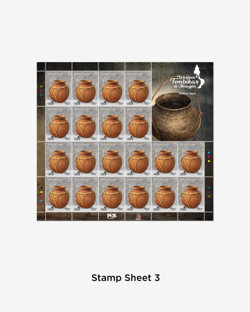 WARISAN TEMBIKAR DI MALAYSIA STAMP SHEET RM1.00