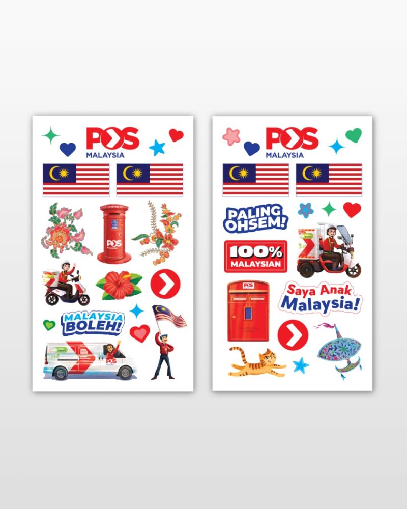 Malaysia Boleh Temporary Face Sticker Set