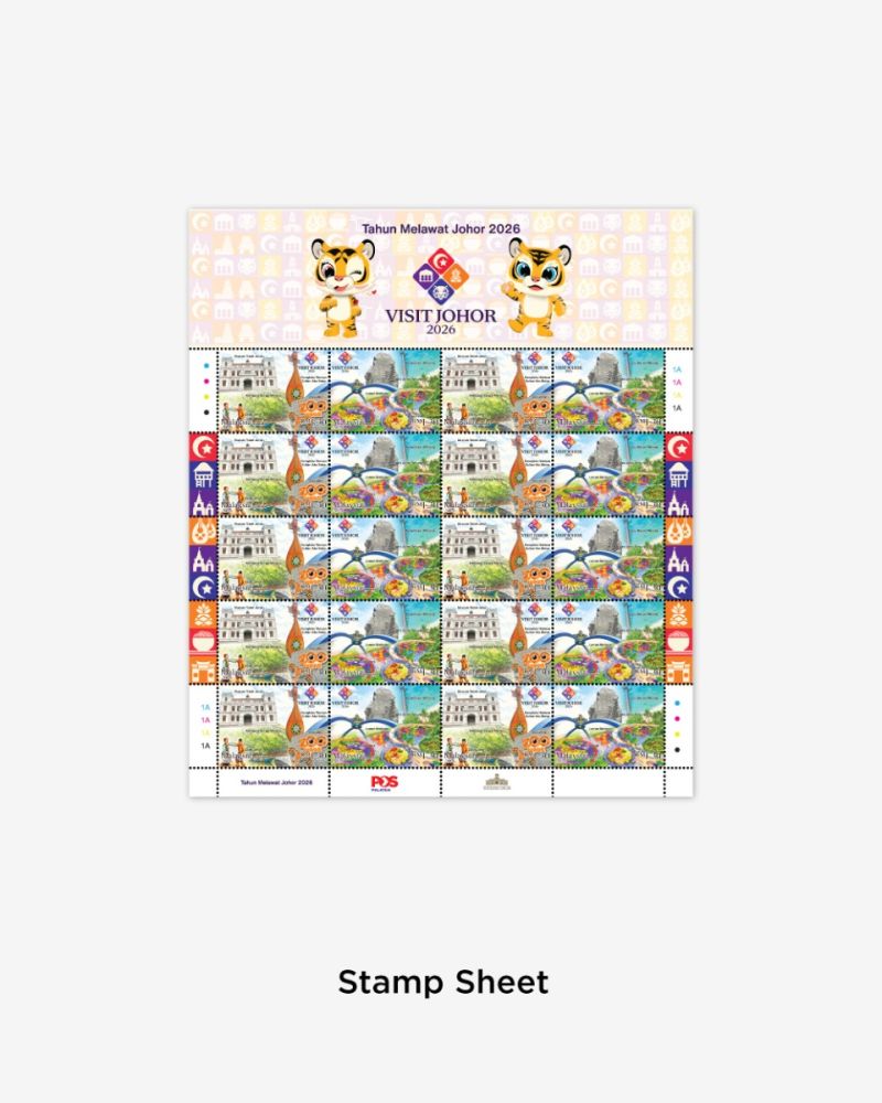 TAHUN MELAWAT JOHOR 2026 STAMP SHEET